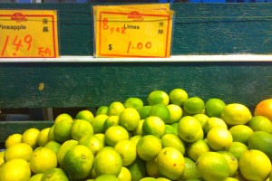 eight lime for one dollar