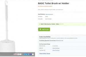 Toilet Brush With Holder