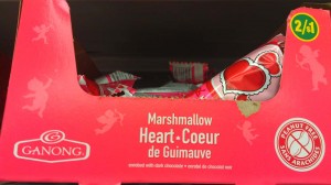 marshmallow heart chocolate