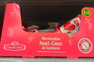 marshmallow heart chocolate