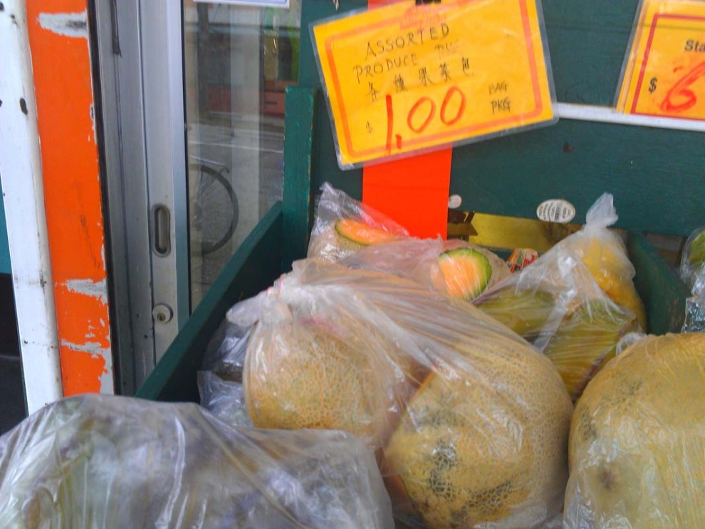 Subrise market cantaloupe opened