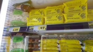 frozen chopped spinach