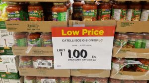 catelli pasta sauce one dollar