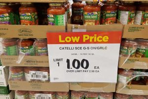 catelli pasta sauce one dollar
