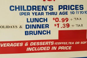 kids buffet uncle willy's price