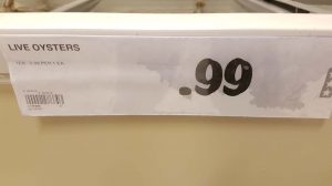 oysters 99 cents