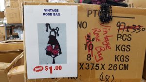 vintage rose bag