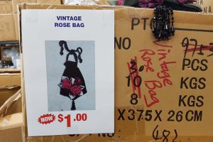 vintage rose bag