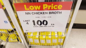 chicken broth no name