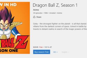 dragon ball z season 1 free 100 percent off