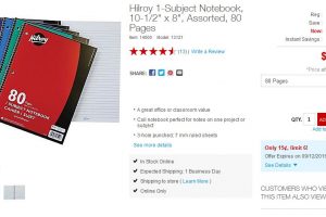 hilroy notebook