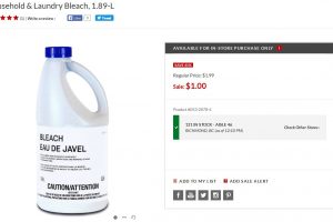 household and laundry bleach