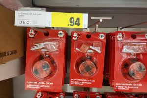 canada day cup cake liner