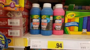 crayola neon paint