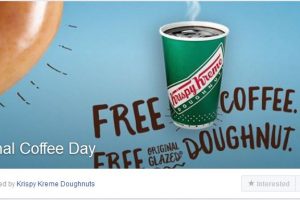 Krispy Kreme Free Doughnut and Coffee