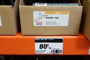 poly insert tee